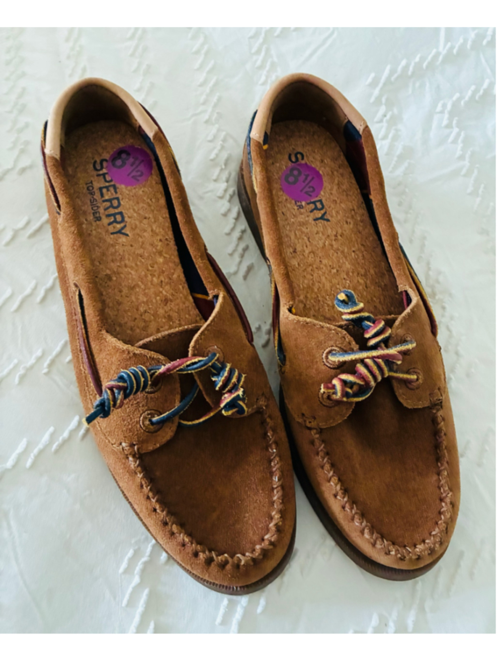 Sperry Top-Sider Suede Boat Shoes Brown women Size 8.5